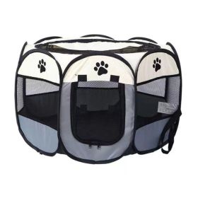 Portable Dog Crate Breathable Spacious Space Easy To Clean Enclosed Foldable Soft Kennel For Cats Dogs Small 72x43cm/28.3x16.9in